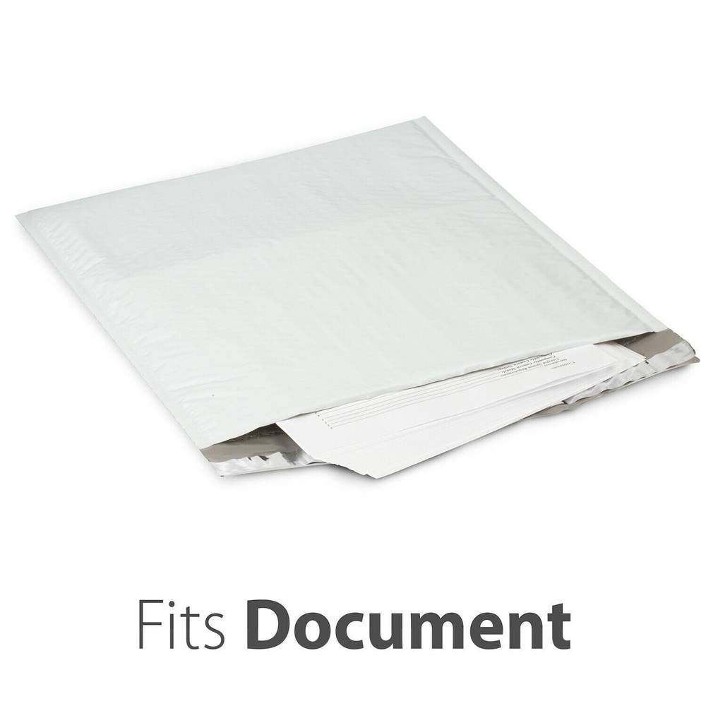 Fosmon [15 PACK] 12.5 x 16" (12 x 15" Usable size) Soft Shell Poly Bubble Mailer