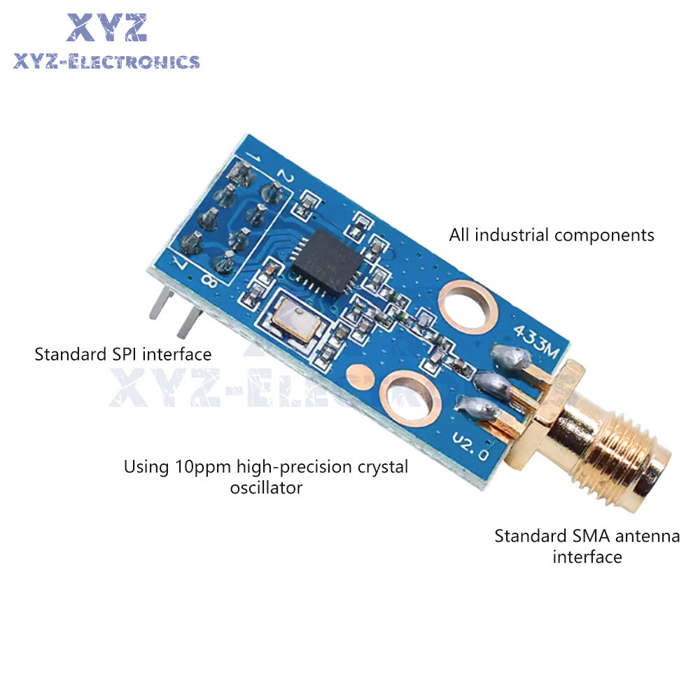CC1101 Wireless Module With Antenna Wireless Transceiver Module SPI For 433MHz
