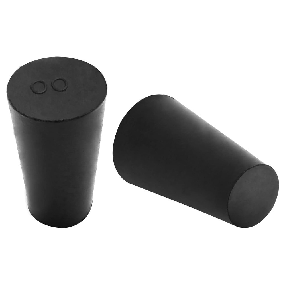 22 Pack Solid Rubber Stoppers Plug Set 10 Sizes 000#–7# Tapered Lab Test Tube
