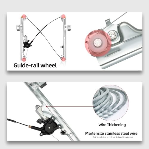 Front Left Driver Side Power Window Regulator Assembly W/Motor Front Left Side