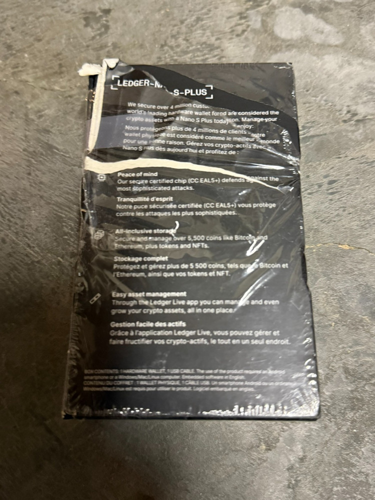 Ledger Nano S Plus Hardware Wallet for Crypto Open Box