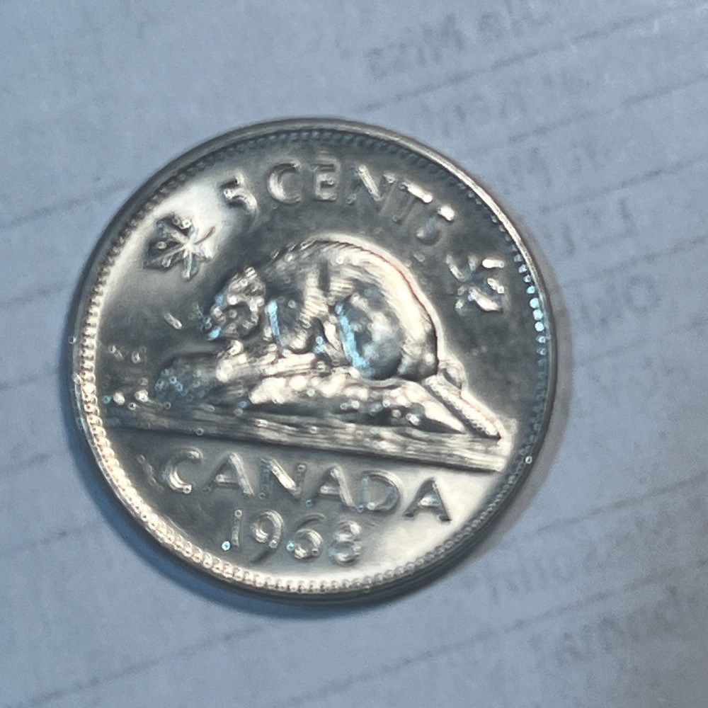 2- Canada - 5 Cents - 1962-1968 uncirculated