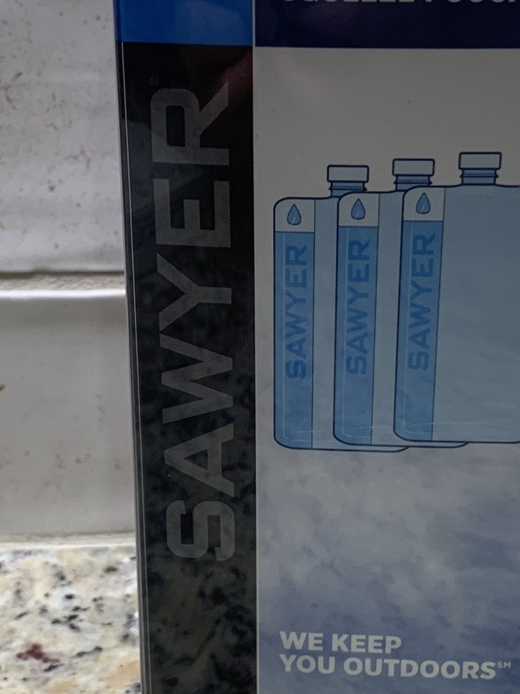 NEW Sawyer 3 Pack 32 oz Squeeze Pouches for Squeeze Filter & Mini Filter Bottles