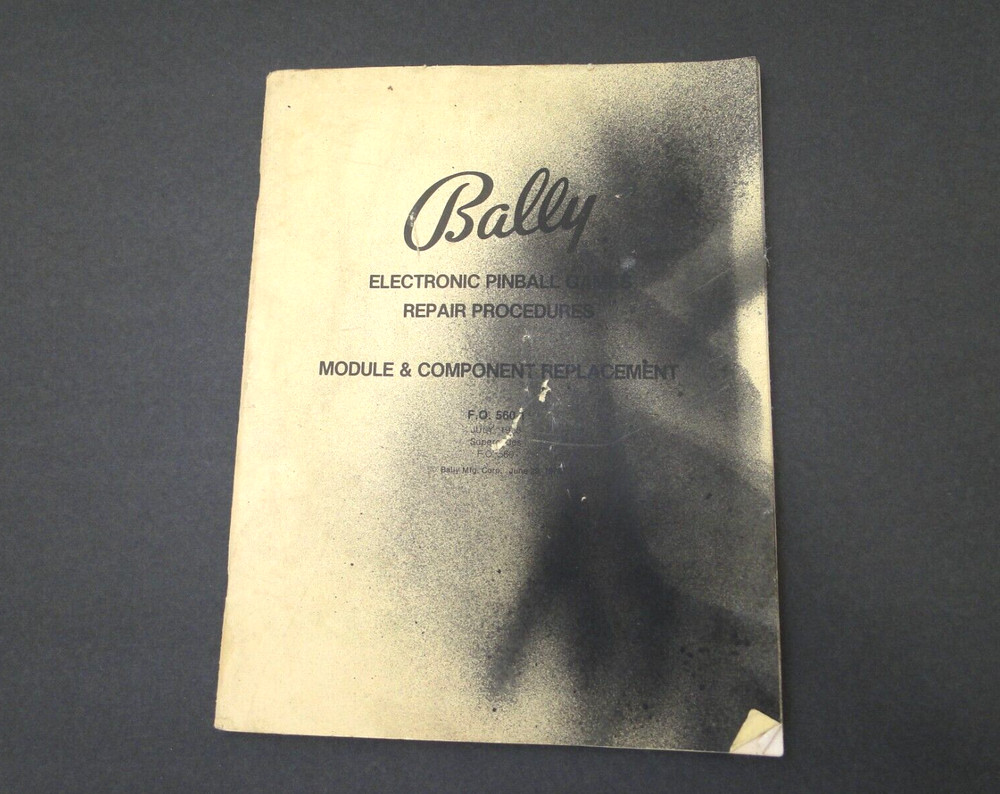 1978 Bally Pinball Games Repair Procedures/Module & Component Replacement