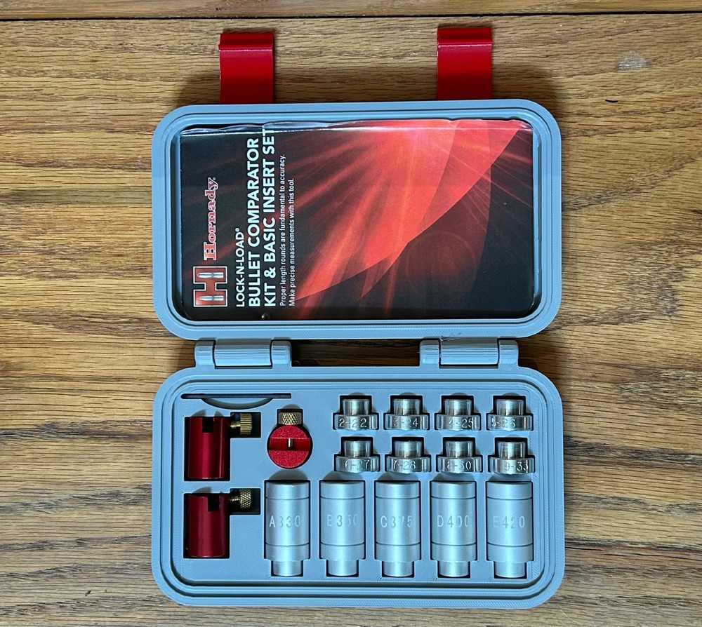 Bullet Headspace & Comparator + Anvil Storage Box Case Reloading fits Hornady