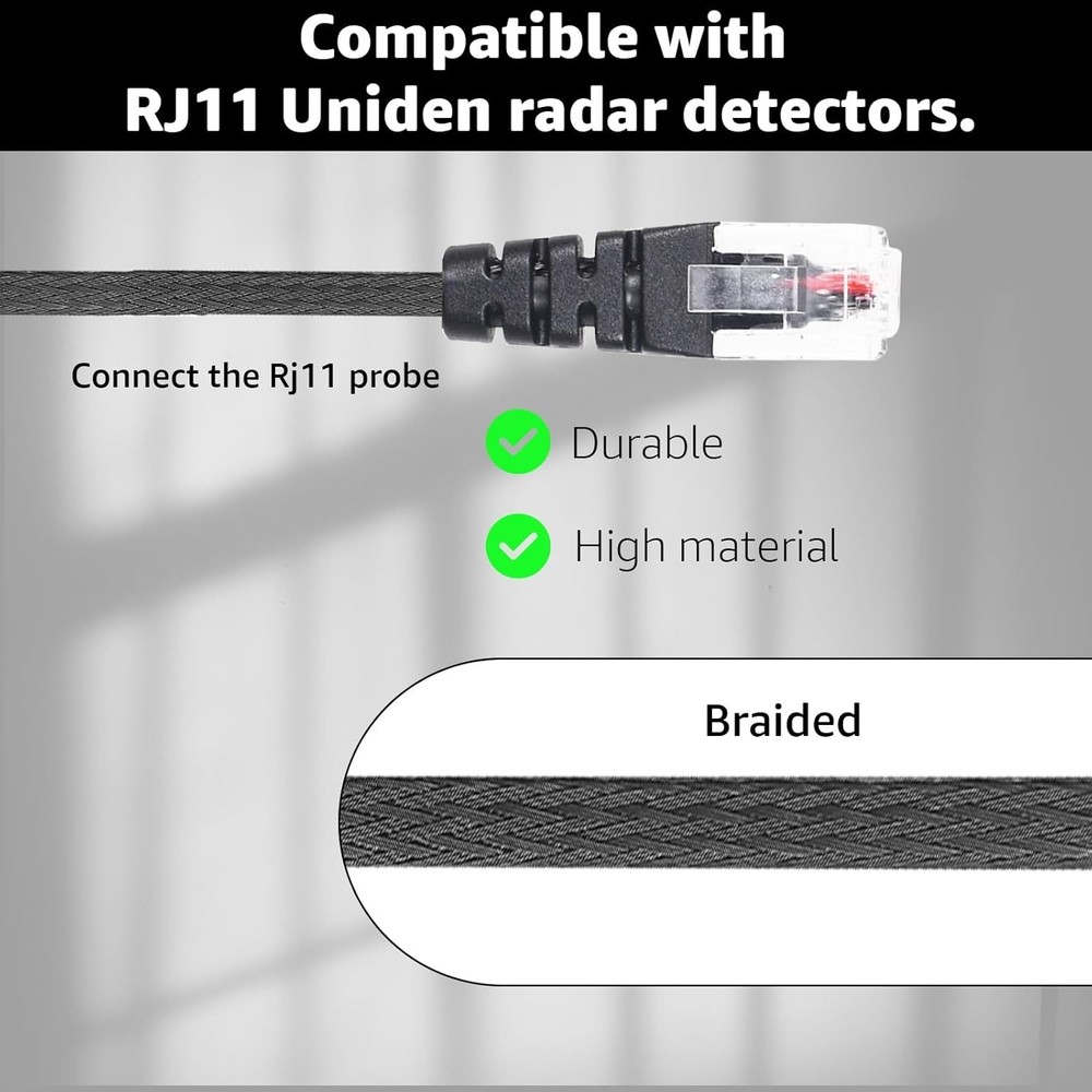 Replacement Mirror Wire Cord for Uniden Radar Detectors