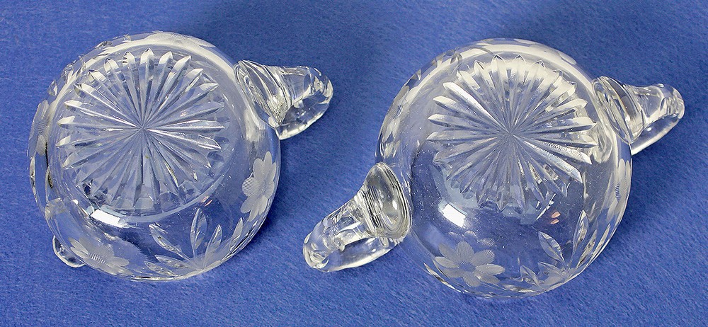 ABP Heavy Cut Crystal Creamer & Open Sugar