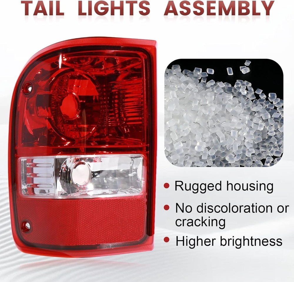 Tail lights Assembly Compatible with 2001-2011 Ford Ranger Left and Right OE Sty