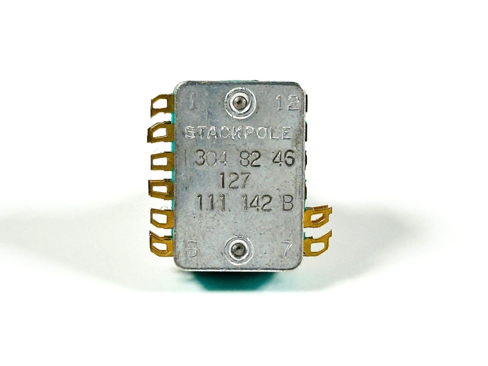 Stackpole 304-82-46-127 Rotary Switch 2 Position