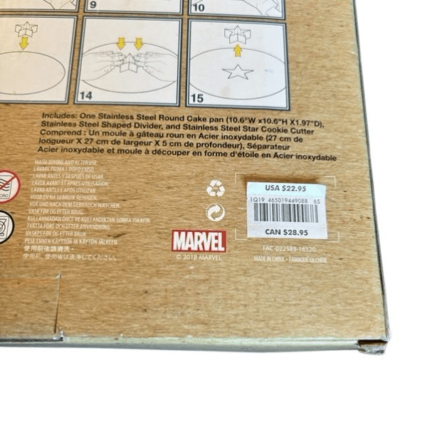 Disney Eats Captain Marvel Shield Cake Pan Set *New*