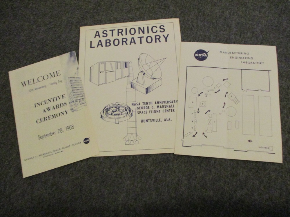 1968 NASA LOT MSFC 10TH ANNIV ASTRIONICS & MFG ENGINEERING LABORATORY PROGRAMS