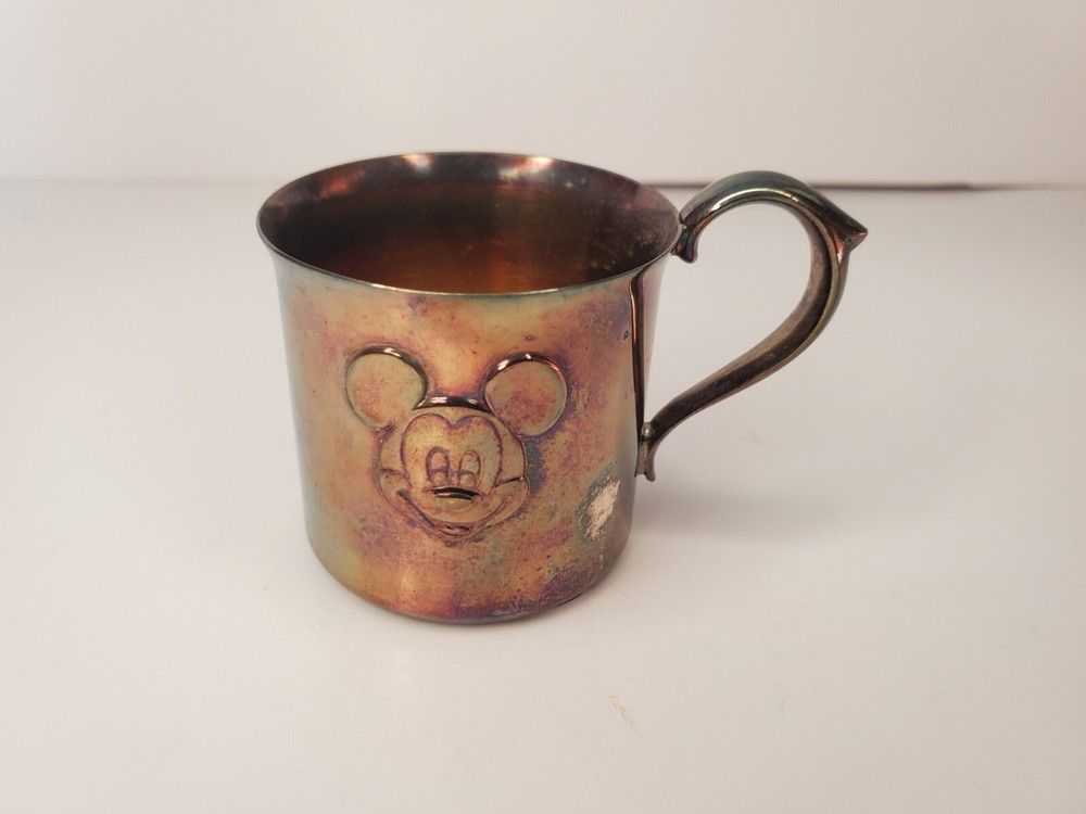 Reed & Barton for Children Silver  Baby Cup Mickey Mouse