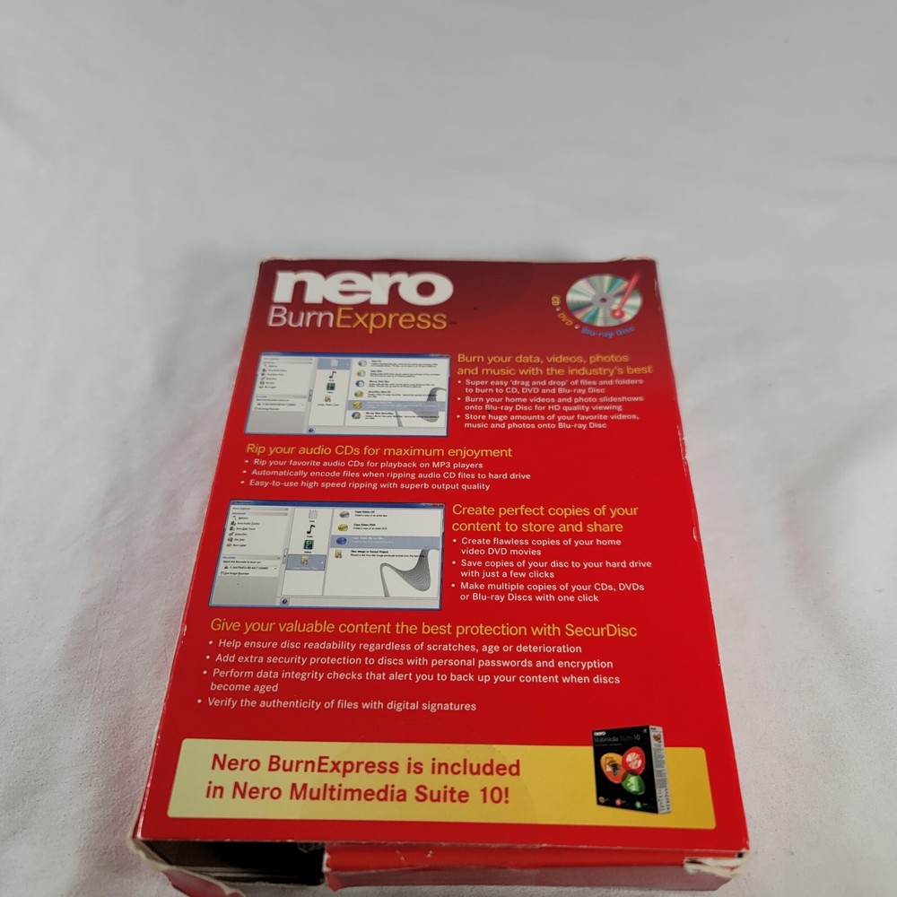 Nero Burnexpress PC SOFTWARE - No Barcode