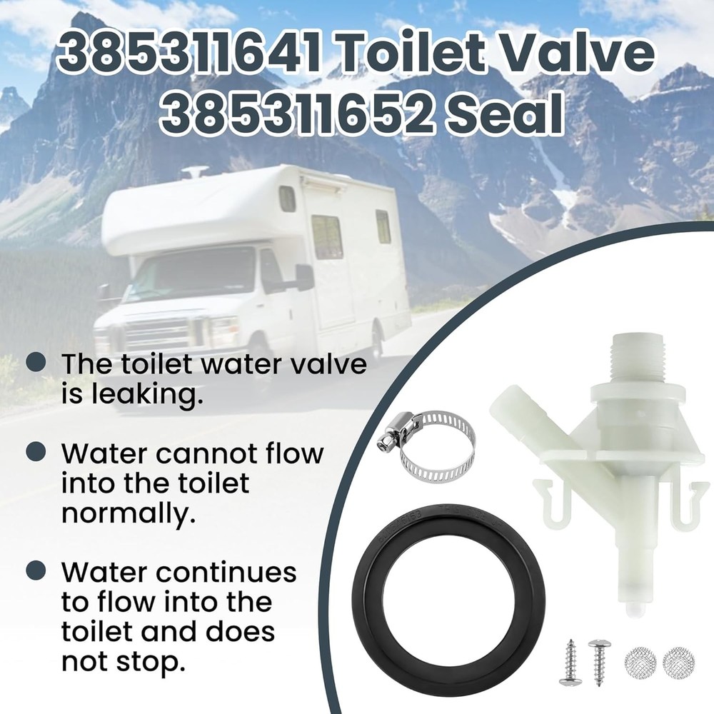 385311641 RV toilet valve kit For Dom-etic 300 310 320 Series Pedal Flush Toilet