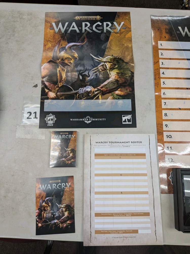 War Cry Organize Play Kit Pack 2022 Games Workshop