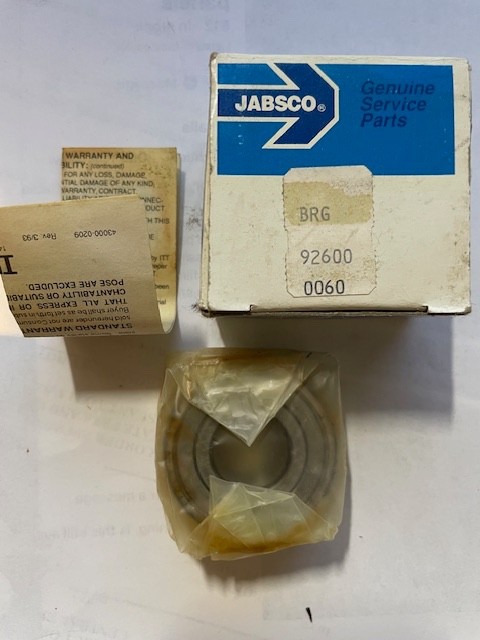 Jabsco Marine Bearing 92600-0060 Genuine NEW