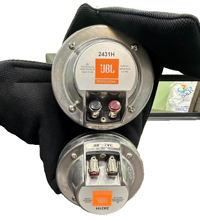 (2) JBL 2431H COMPRESSION DRIVER AND HORN FLARE (THS)
