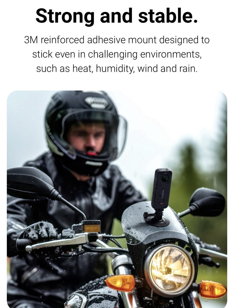 Original Insta360 Flexible Adhesive Mount - Strong & Versatile Attachment