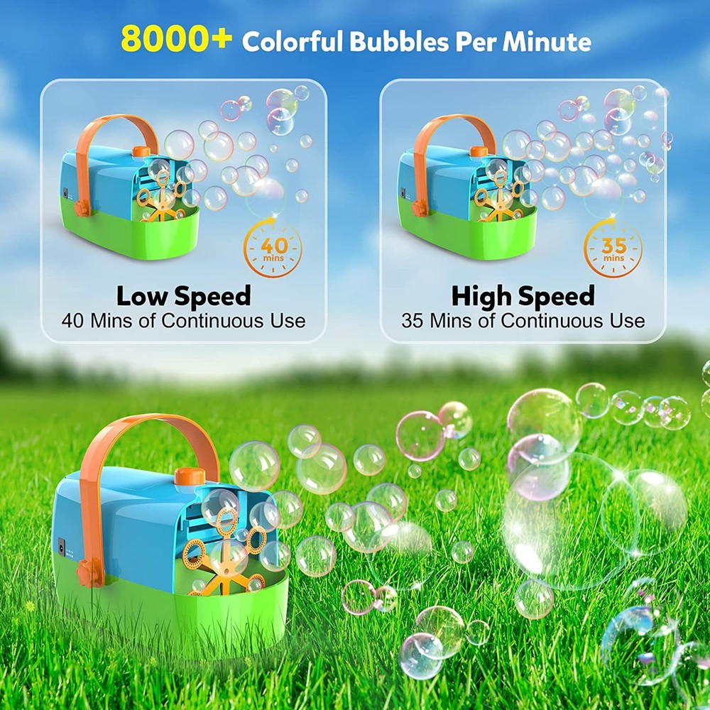 Bubble Machine, Automatic Bubble Blower with Concave Tank, Durable Bubble Maker