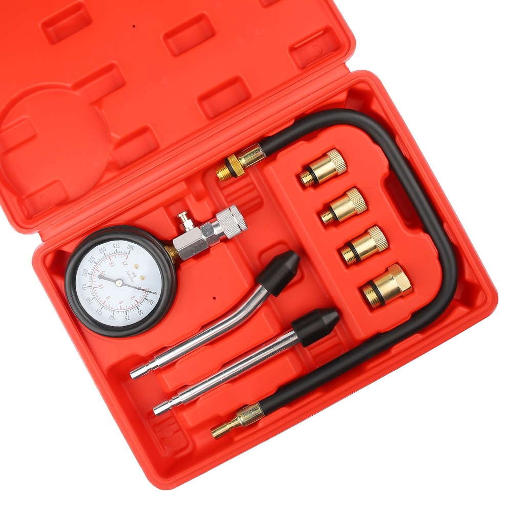 Petrol Engine Cylinder Compression Tester Kit for Automotive Motorcycle Tool Kit