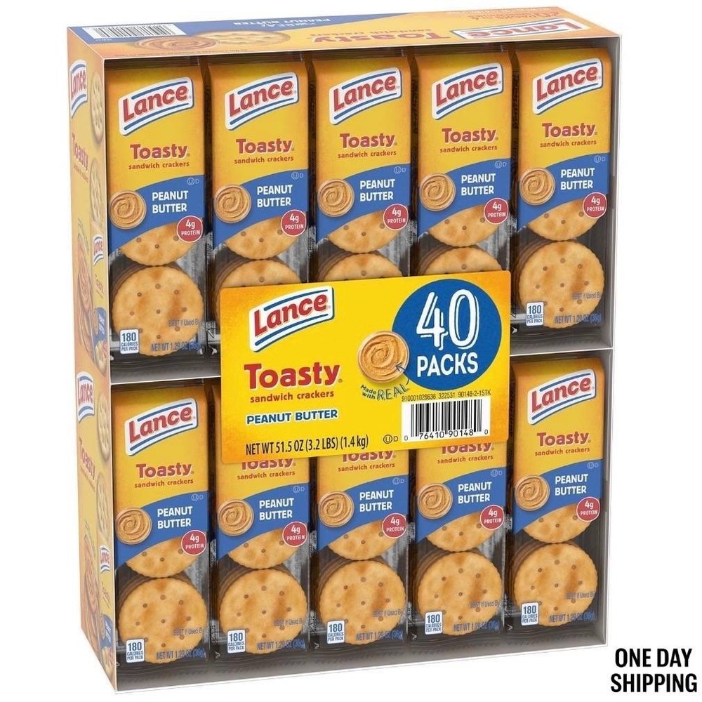 Lance Toasty Peanut Butter Sandwich Crackers (40 Count)