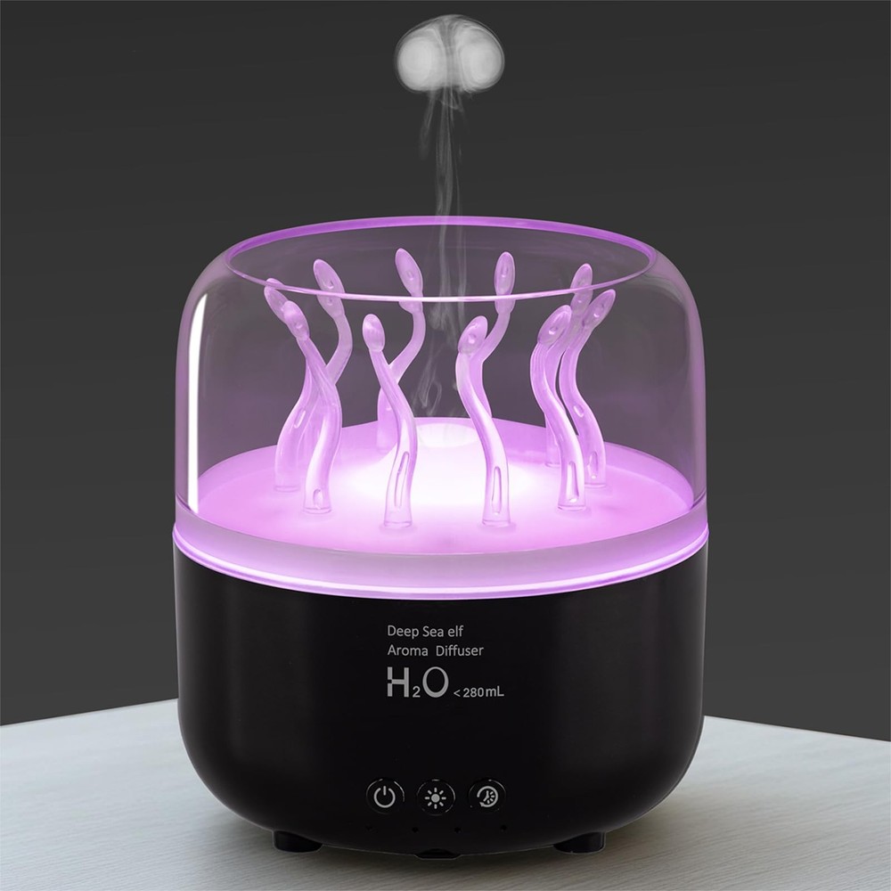 Jellyfish Humidifier Diffuser, 280ml Essential Oil Diffuser with Re... Fast Ship