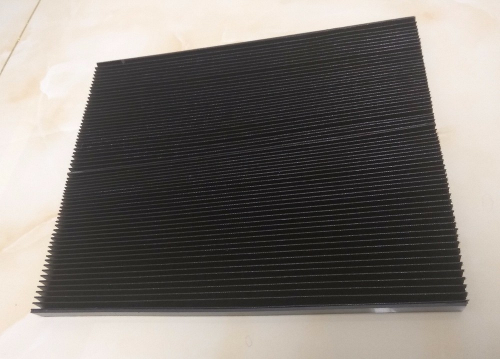 Custom made Flat accordion bellows for cnc protection
