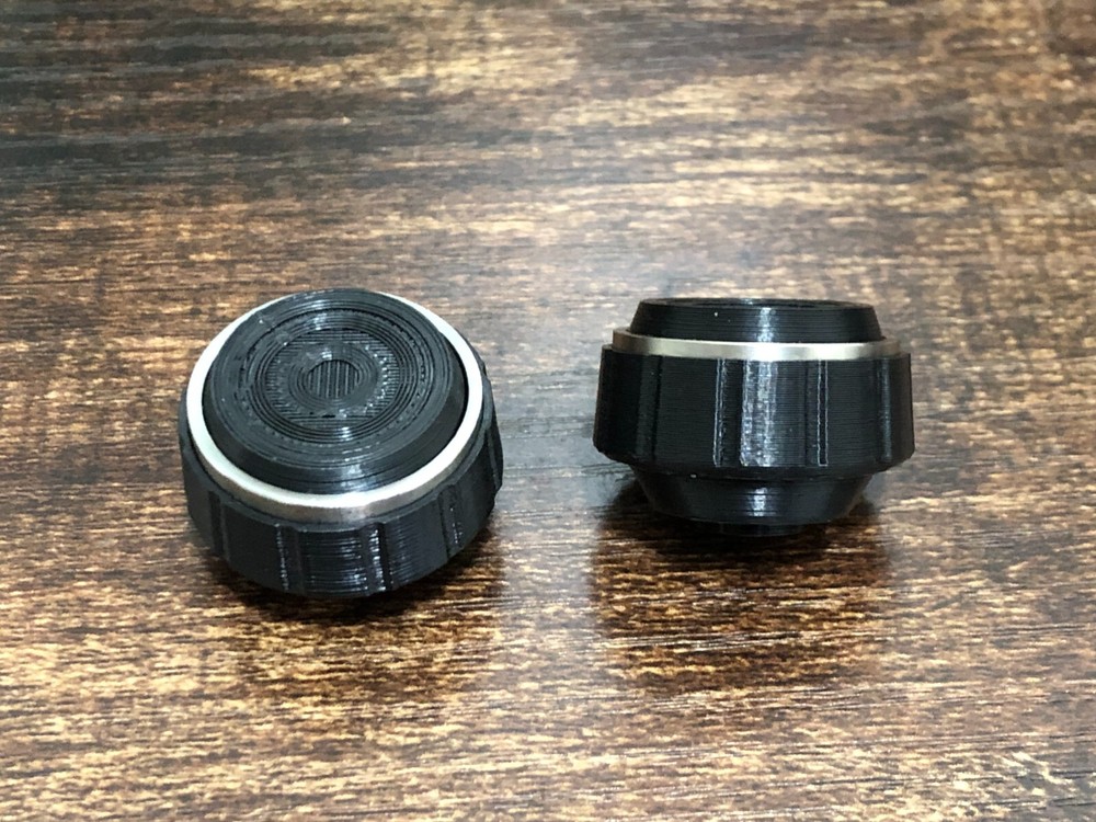 VW MK1 75-84 Rabbit Golf Black Window Crank Knobs (1 pair)