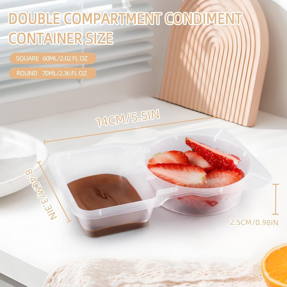 Snack Pack Containers 20Pcs - Snackle Box Container Portion Control