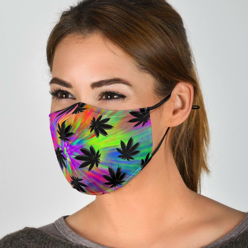 Dank Master Green Weed Leaf Face Mask