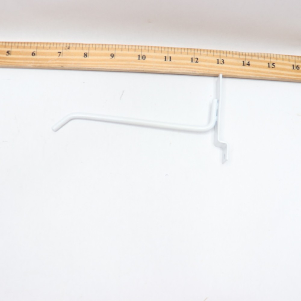 Peg Hook for Slatwall White 6"