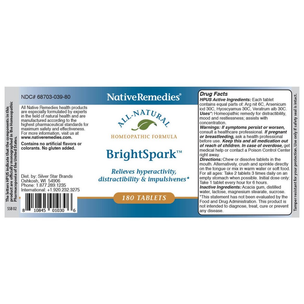 Native Remedies BrightSpark Tablets