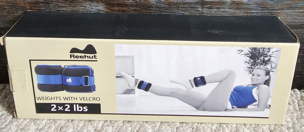 Adjustable Wrist Ankle Weights 1 - pound pair 2 lbs total
