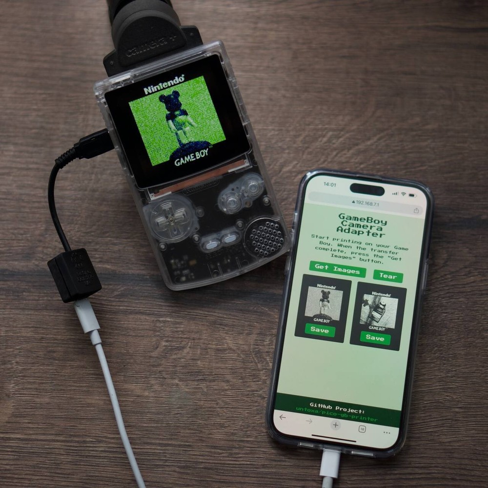 Nintendo GameBoy Camera Photo Save Adapter - No Modifications Needed!
