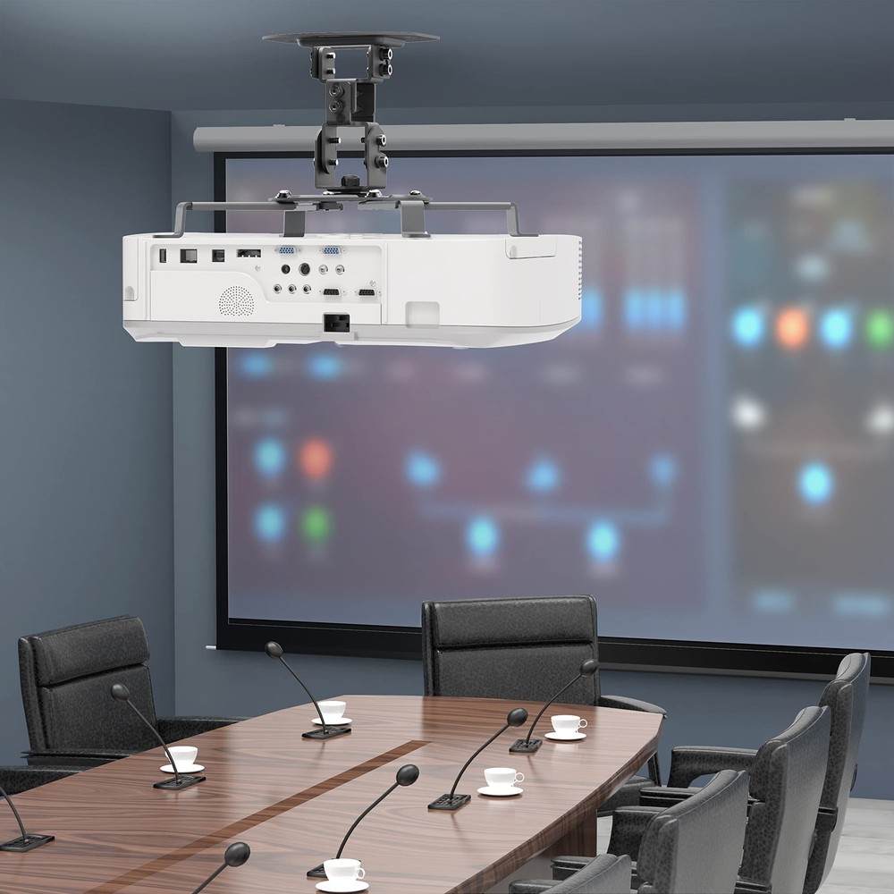 Projector Ceiling Mount, Universal Low Profile Projector Mount with Retractab...