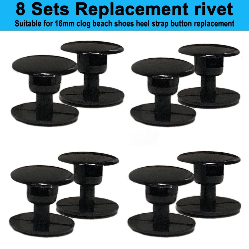 8 Sets Replacement Rivets for Beach Shoe Replacement Button Replacement Parts