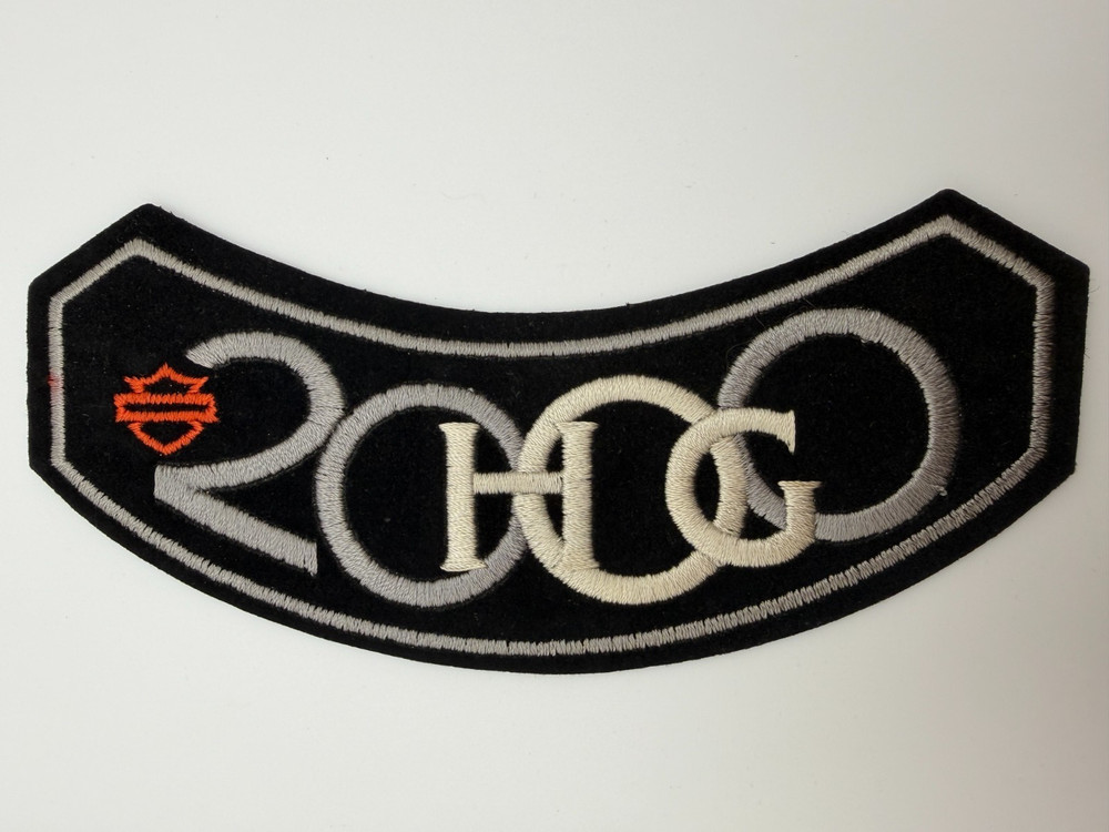 2000 Harley Davidson Owners Group Biker Patch Member Iron On Patch Felt