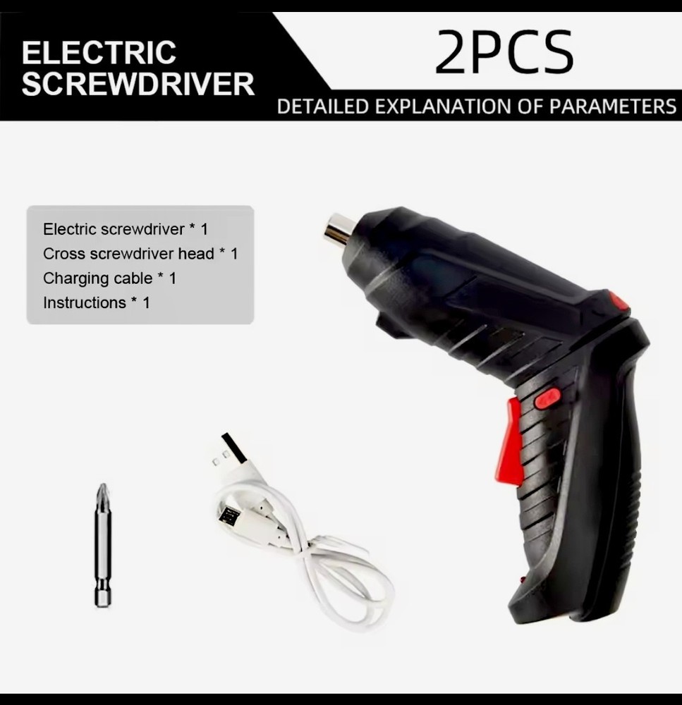 3.6V Mini Electric Drill Cordless Screwdriver Set Rotatable Rechargeable Electri