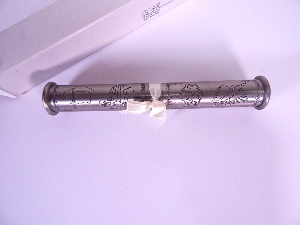 Graduation Certificate Holder Pewter Finish