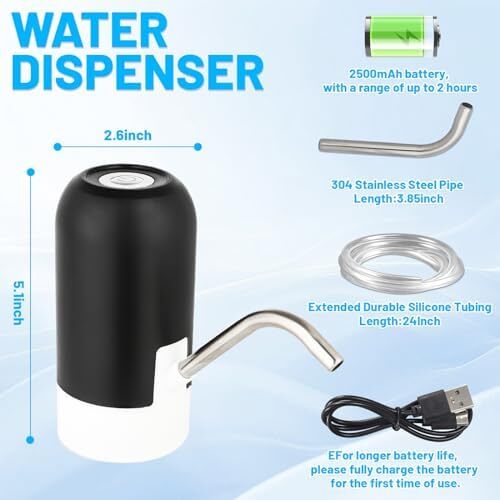 Water Table Pump for Step 2 - Cordless, Portable, Compatible with Most Water Tab