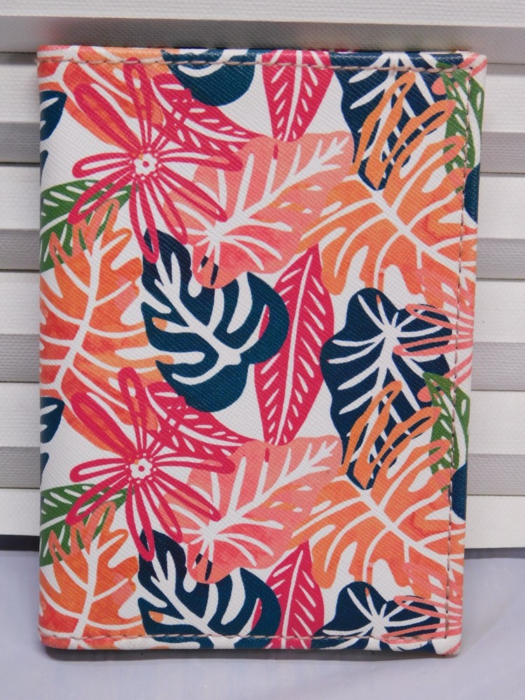 NEIMAN MARCUS PALM BREEZE PASSPORT HOLDER