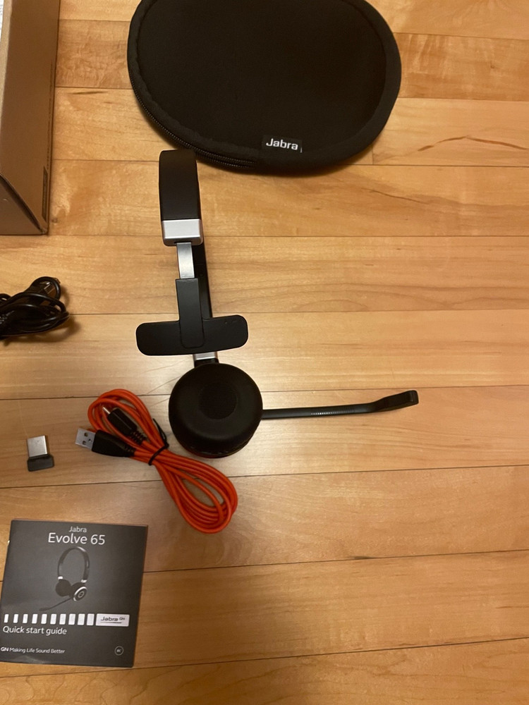 Jabra Evolve2 65 Mono Wireless Headset (MS Teams, USB-A) - Black