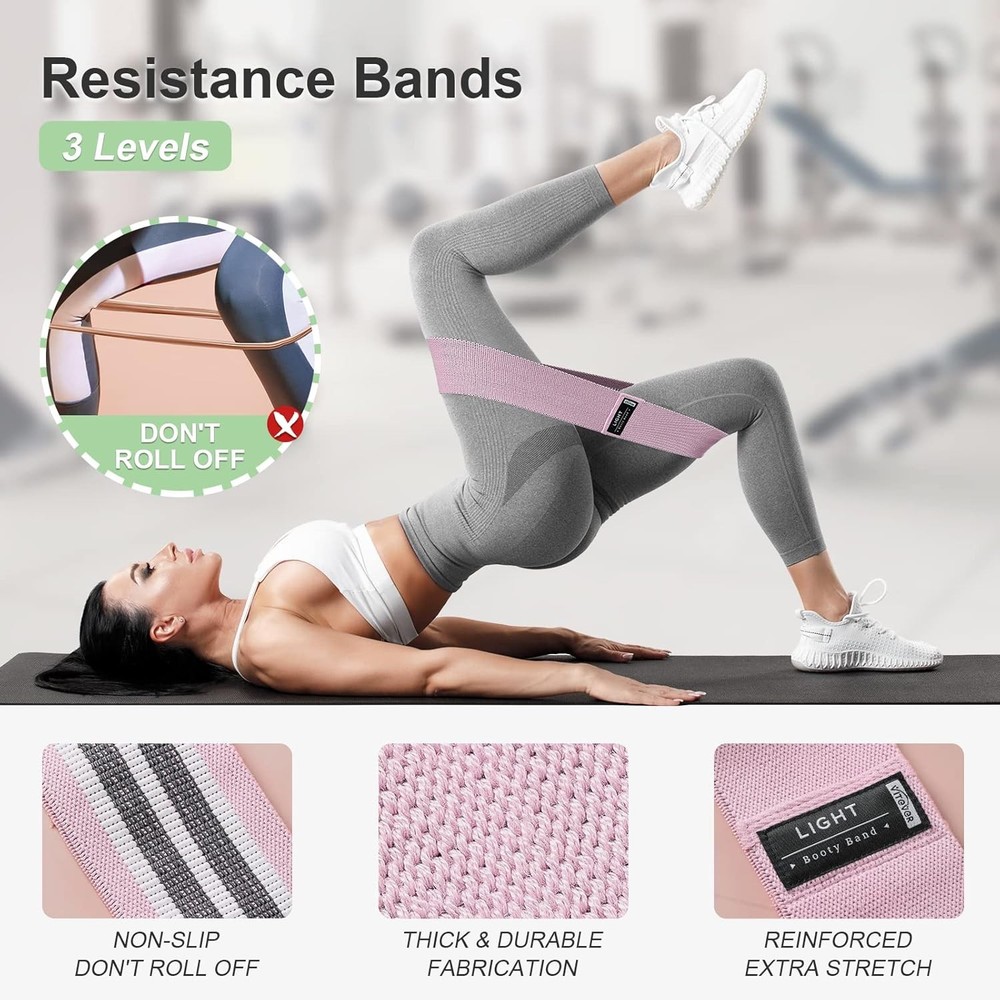 Booty Bands Set, Resistance for Working Out, Exercise Light