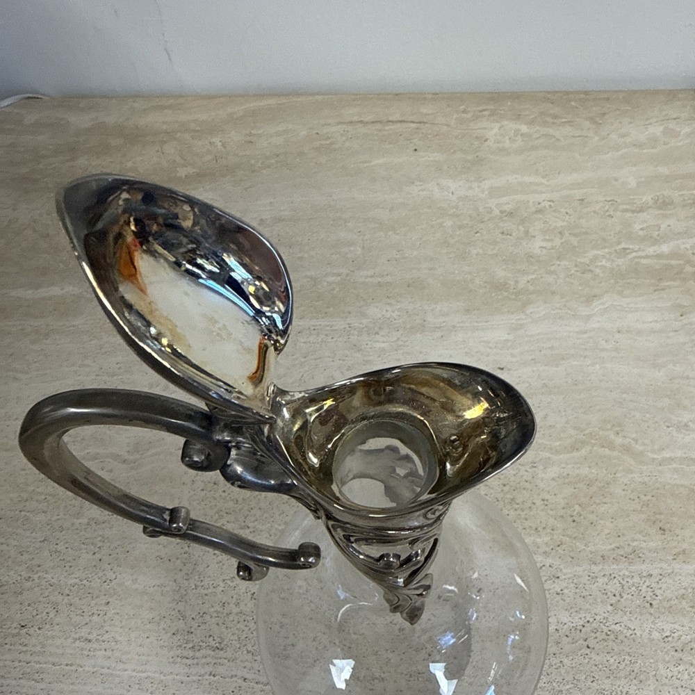 Art Nouveau Silver-Plated Claret Jug