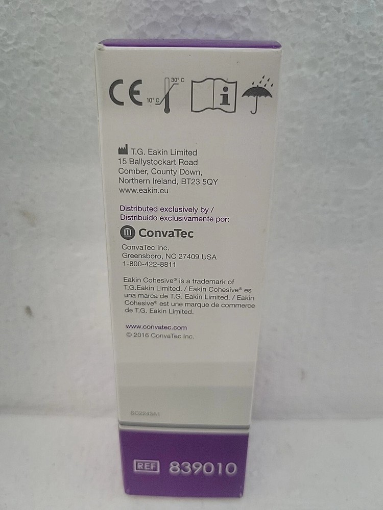 839010 Convatec Eakin Cohesive Paste 2.1 oz. Tube