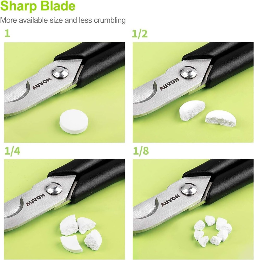 Scissors-Shaped Pill Cutter, Sharp Blade Pill Splitter For Easily Dividing Vit