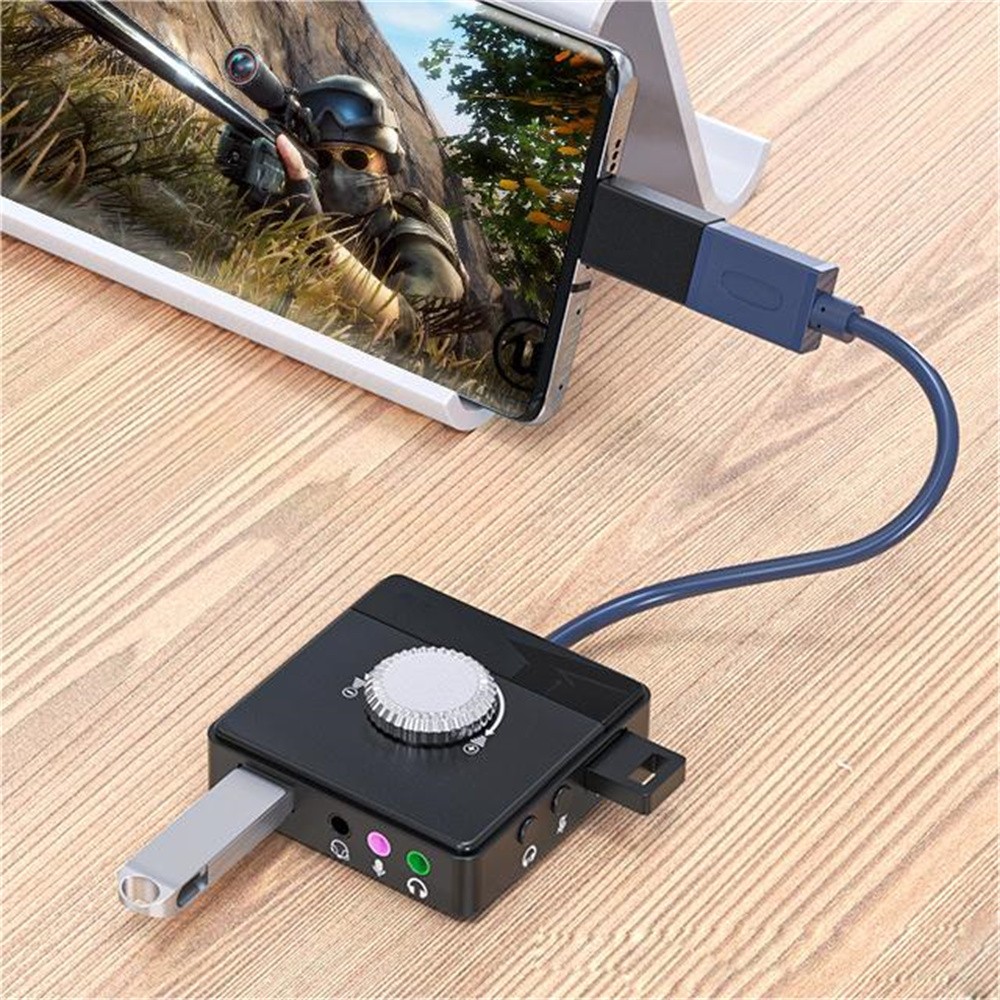 USB2.0 Sound Card Audio Adapter For Desktop Laptop Notebook Computer PC