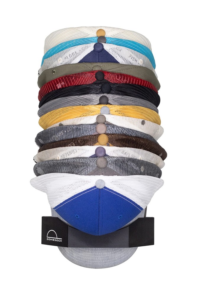Dome Dock The Original USA-Made Hat Rack and Compact Single, Black