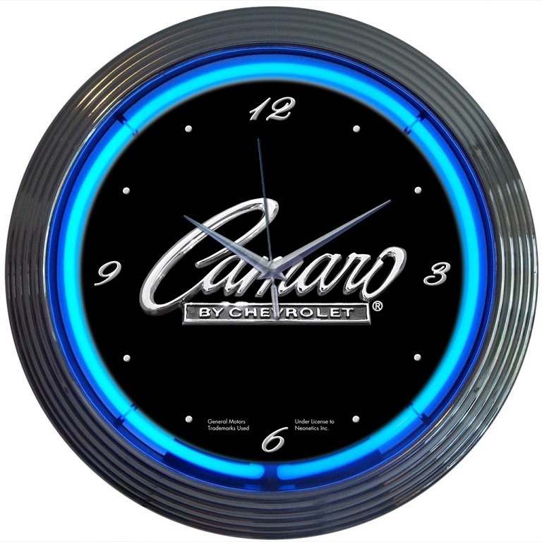 Camaro Script Neon Clock 8CAMAR w/ FREE Shipping