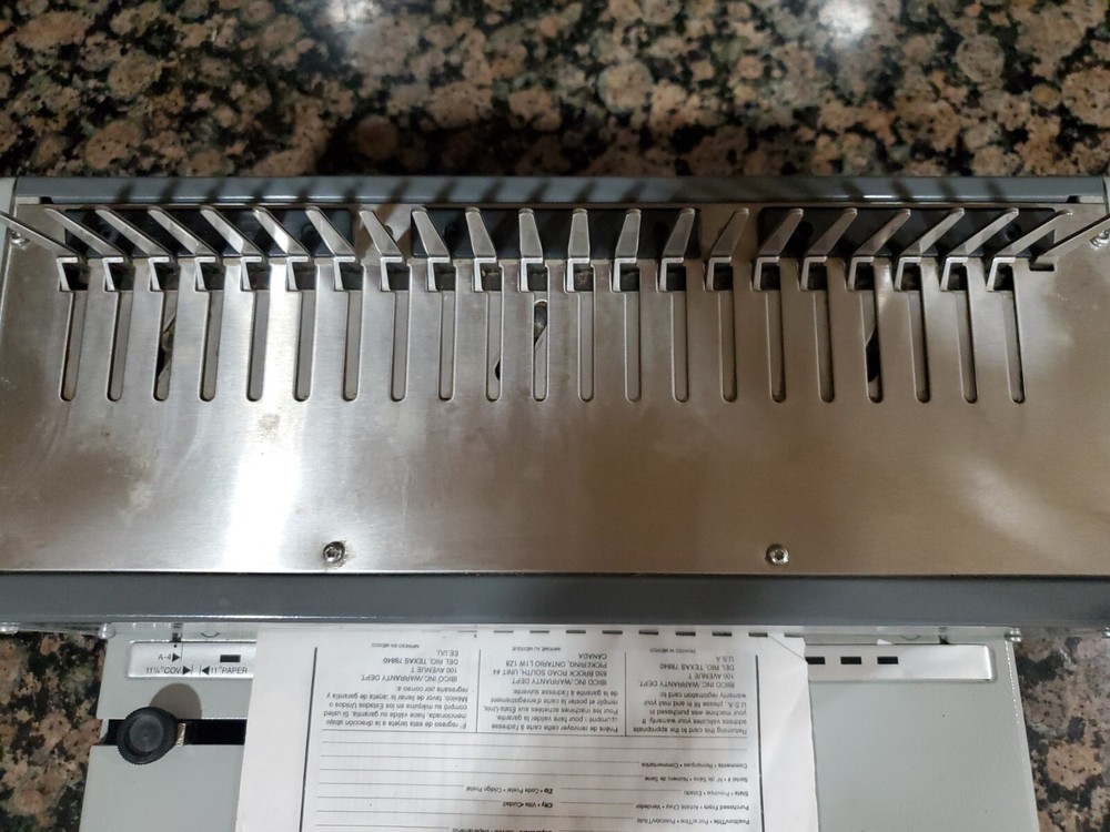 HEAVY DUTY IBIMATIC INDUSTRIAL IBICO COMB METAL BINDING MACHINE SYSTEM